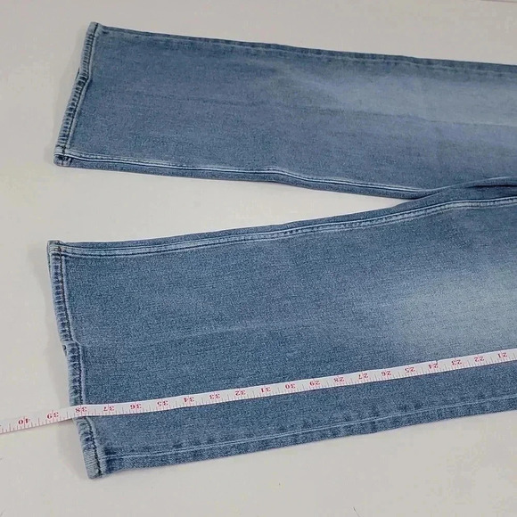 Re/Done High Rise Wide Leg Crop - Blazed Indigo - Picture 7 of 15